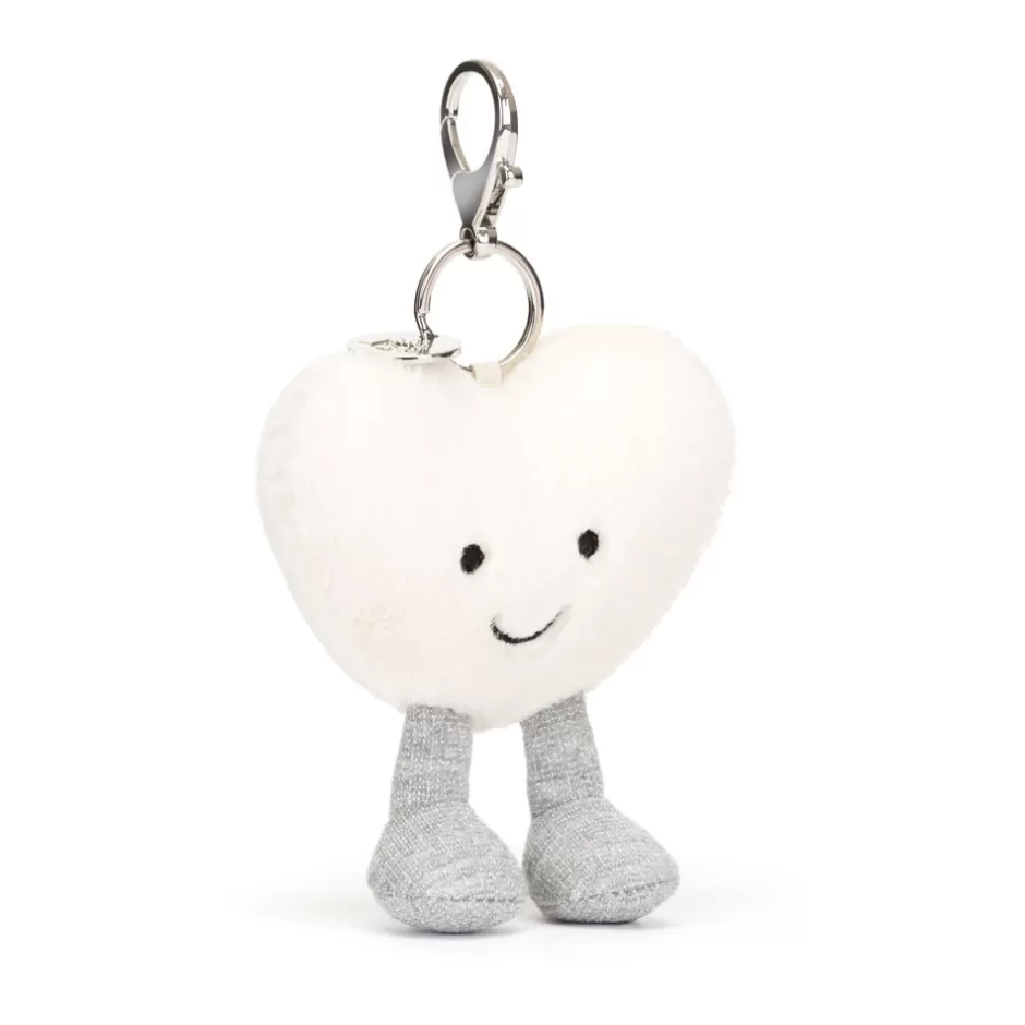 Jellycat Amuseables Objects | Bag Charms<Amuseables Cream Heart Bag Charm