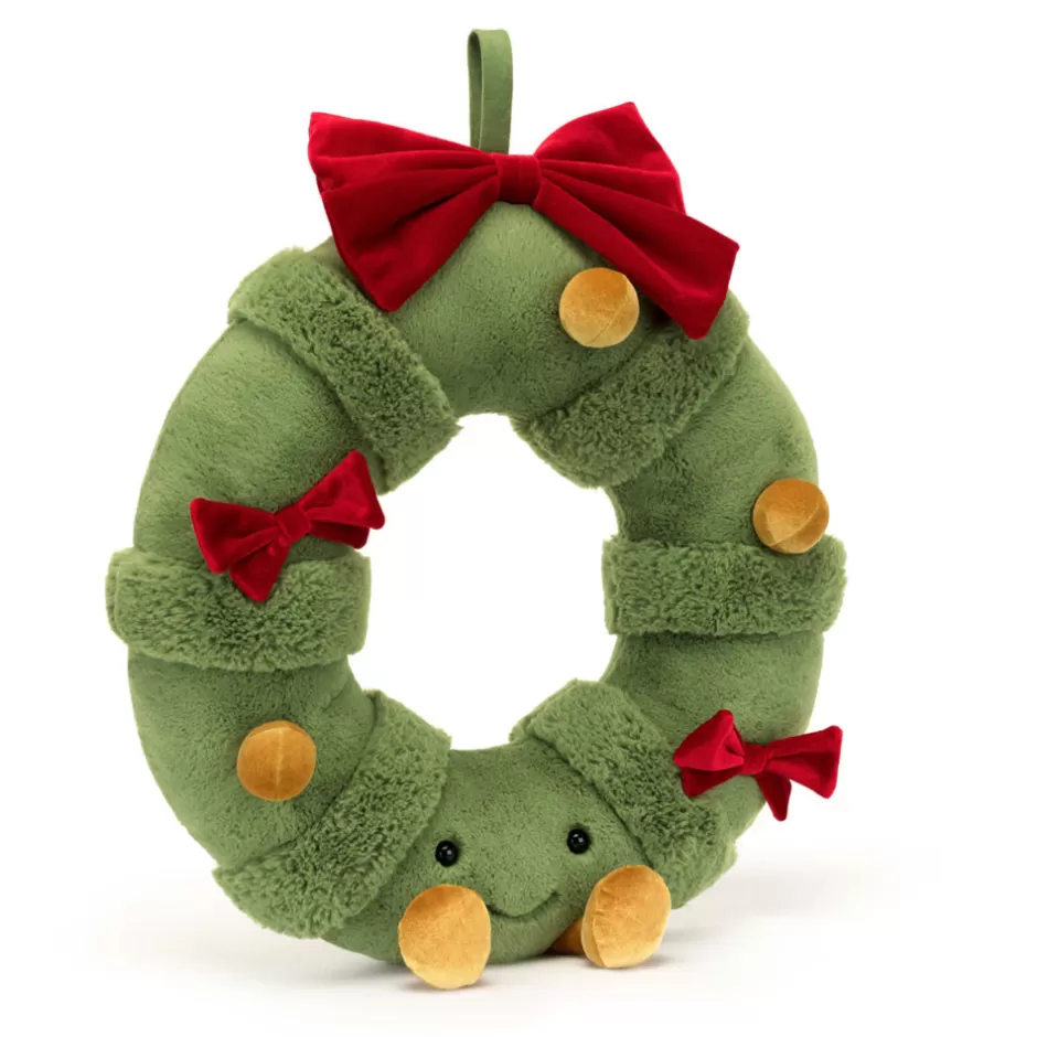 Jellycat Amuseables Plants & Woodland | Plants & Woodland<Amuseables Decorated Christmas Wreath