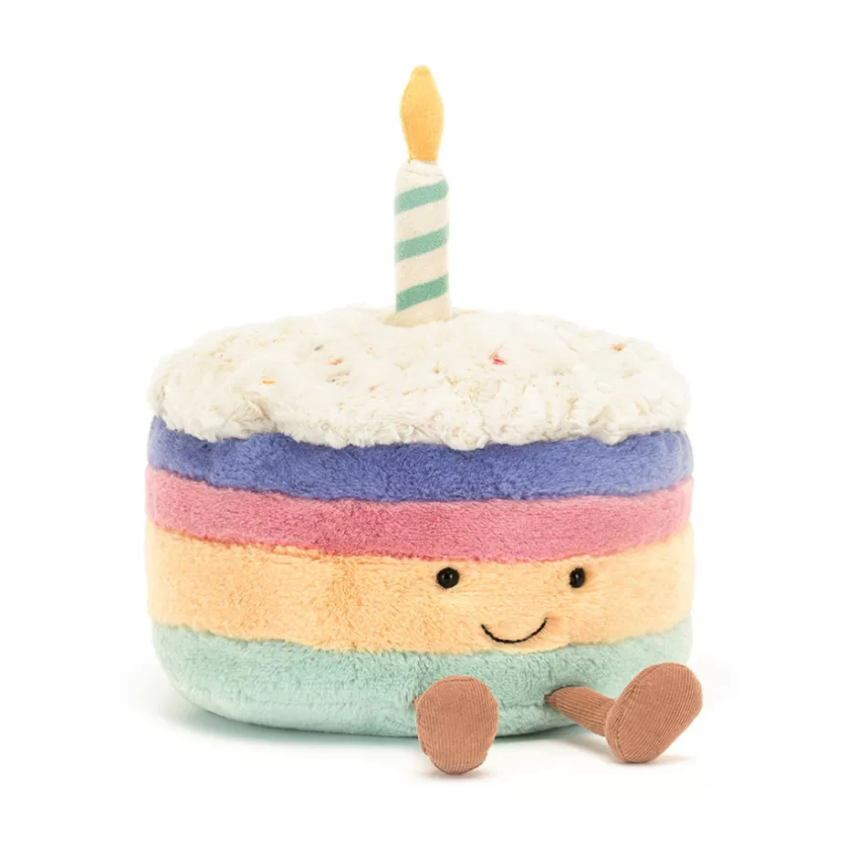 Jellycat Amuseables Food & Drink | Birthday Gifts<Amuseables Rainbow Birthday Cake