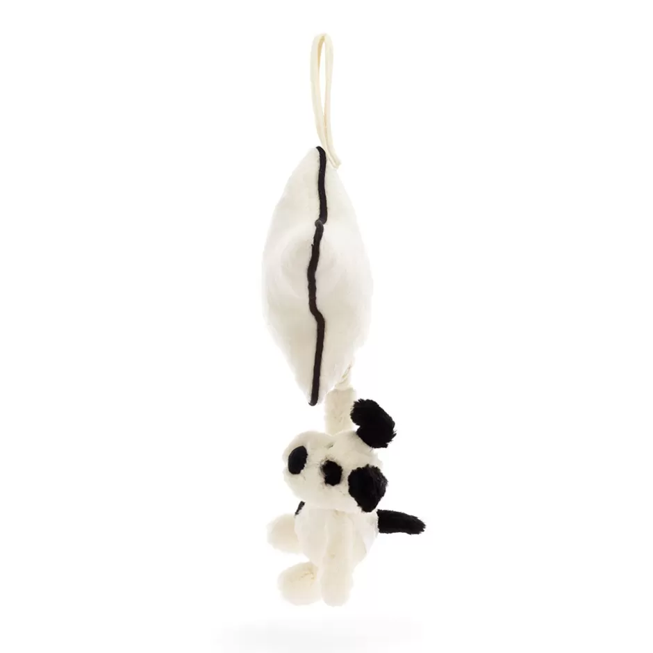 Jellycat Nursery & Activity Toys<Bashful Black & Cream Puppy Musical Pull