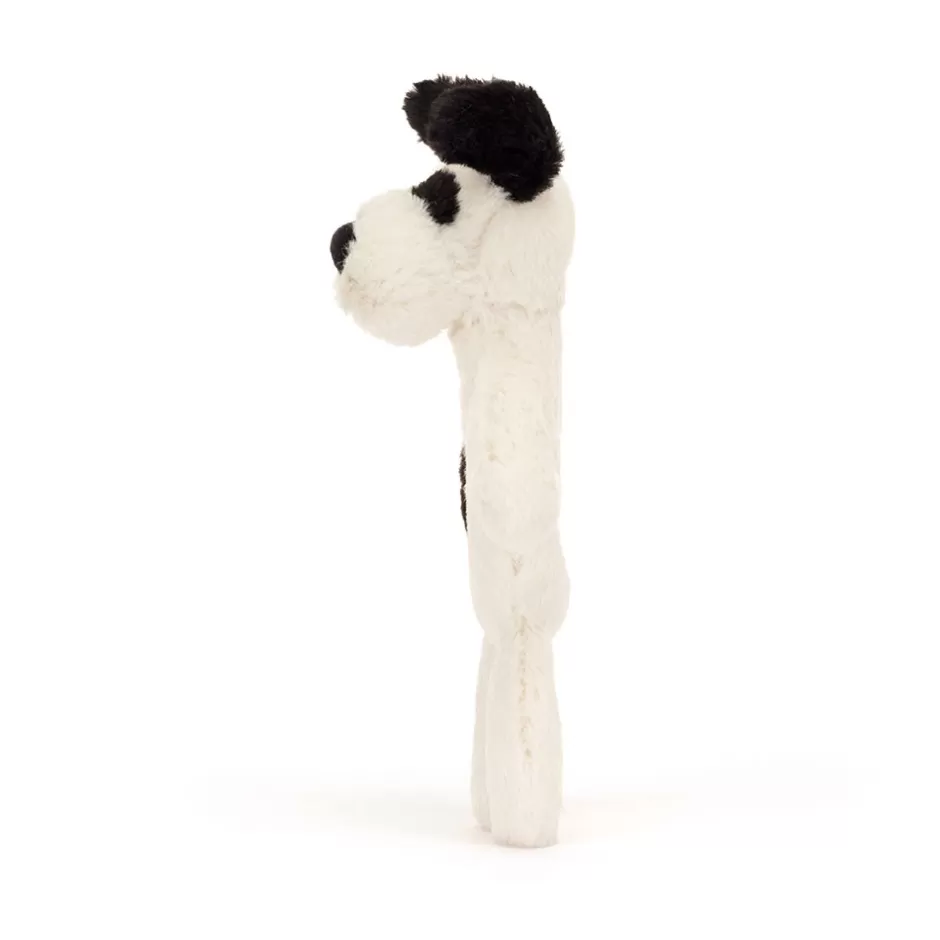 Jellycat Nursery & Activity Toys<Bashful Black & Cream Puppy Ring Rattle