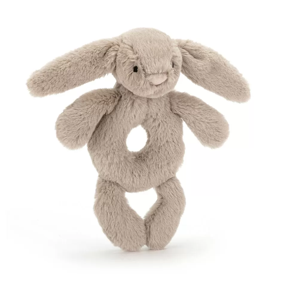 Jellycat Nursery & Activity Toys | Bashful Bunnies<Bashful Bunny Ring Rattle