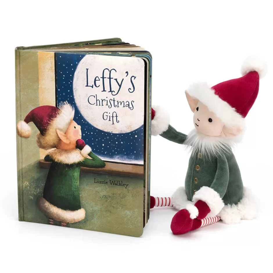 Jellycat Book & Toy Sets<Leffy's Christmas Gift Book And Leffy Elf Medium