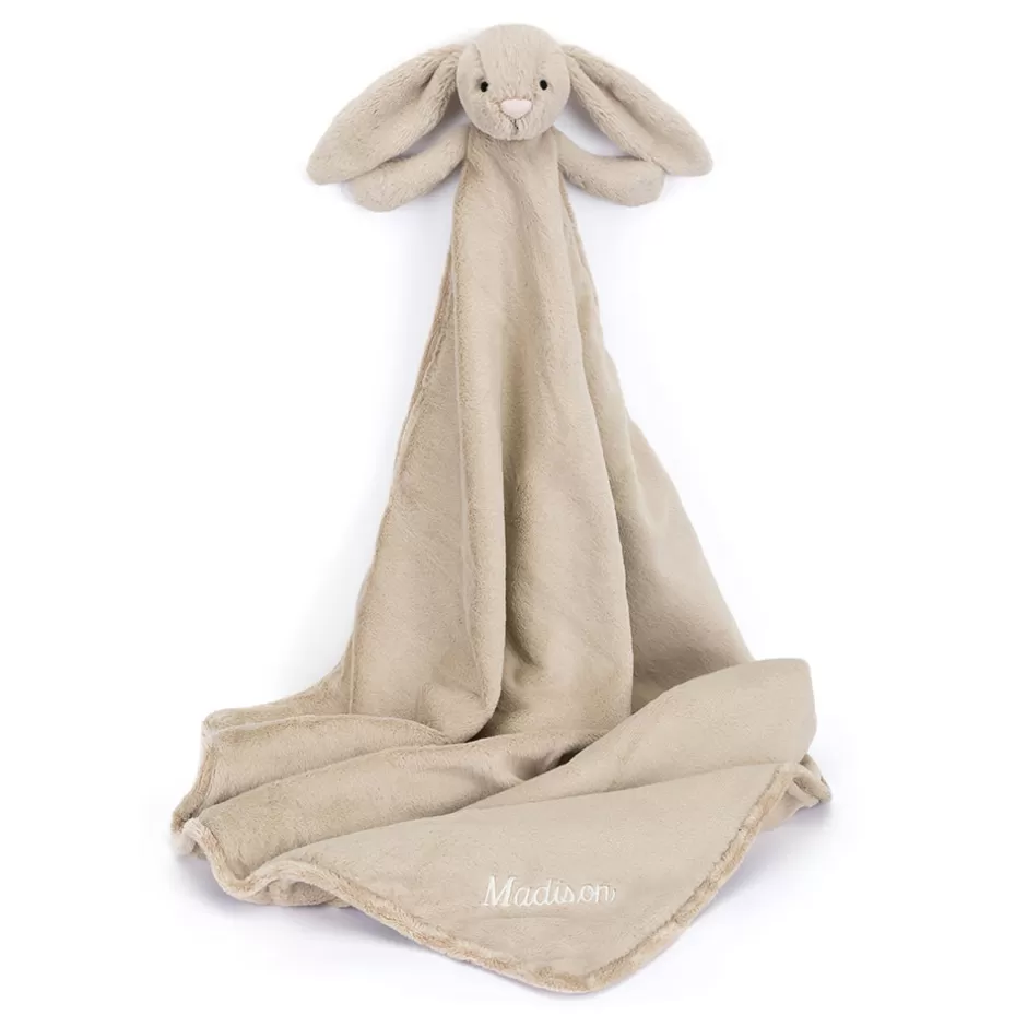 Jellycat Blankets, Comforters & Soothers | Personalised Baby<Personalised Bashful Beige Bunny Blankie