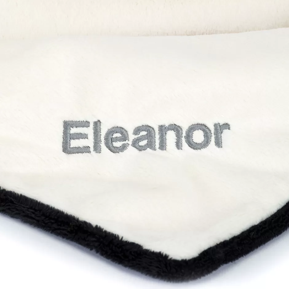 Jellycat Blankets, Comforters & Soothers | Personalised Baby<Personalised Bashful Black & Cream Puppy Blankie