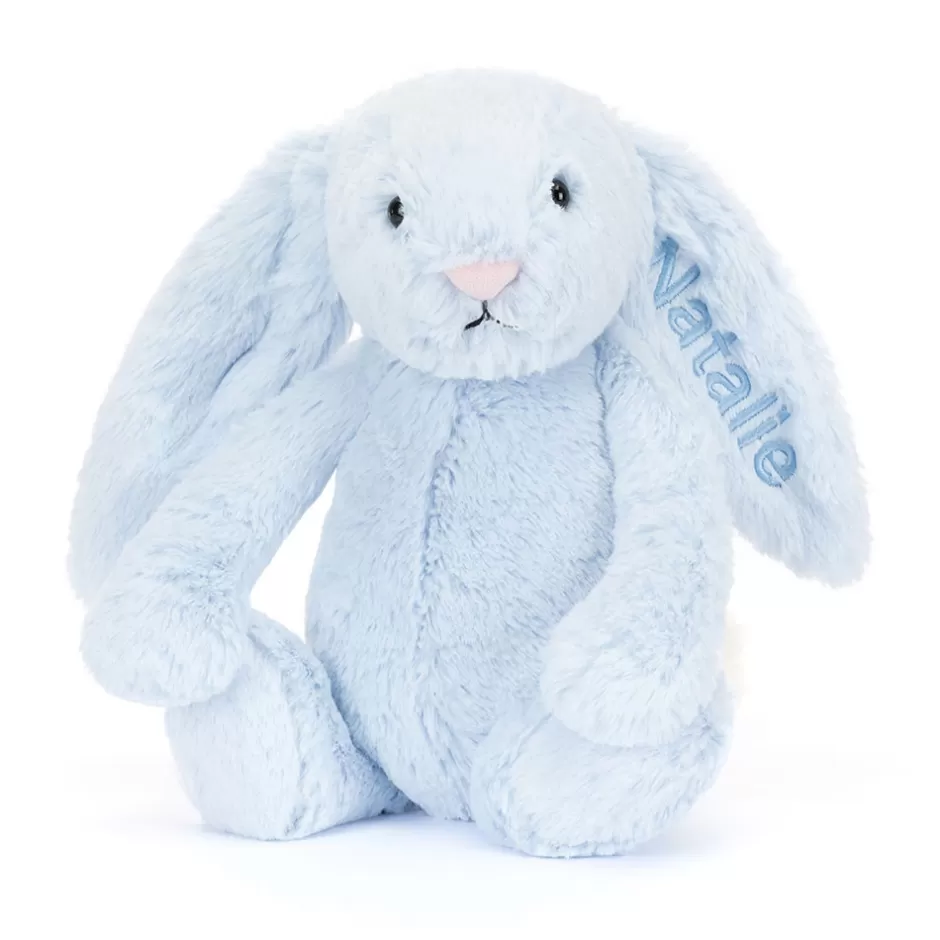 Jellycat Personalised Baby | Personalised Bunnies<Personalised Bashful Blue Bunny Medium