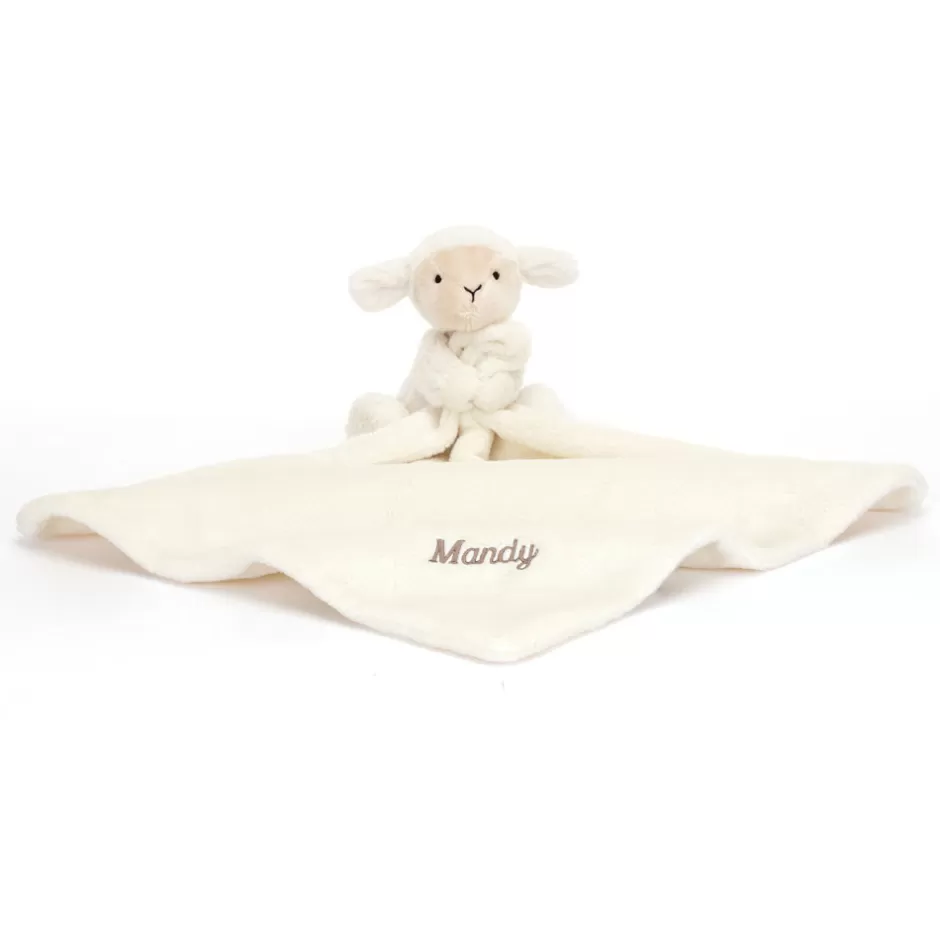 Jellycat Blankets, Comforters & Soothers | Personalised Baby<Personalised Bashful Lamb Soother