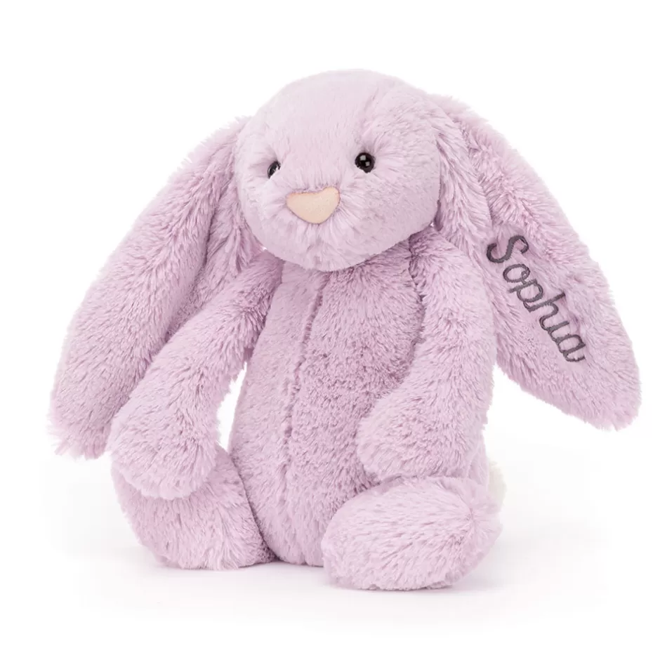 Jellycat Personalised Bunnies | Bashful Bunnies<Personalised Bashful Lilac Bunny Medium