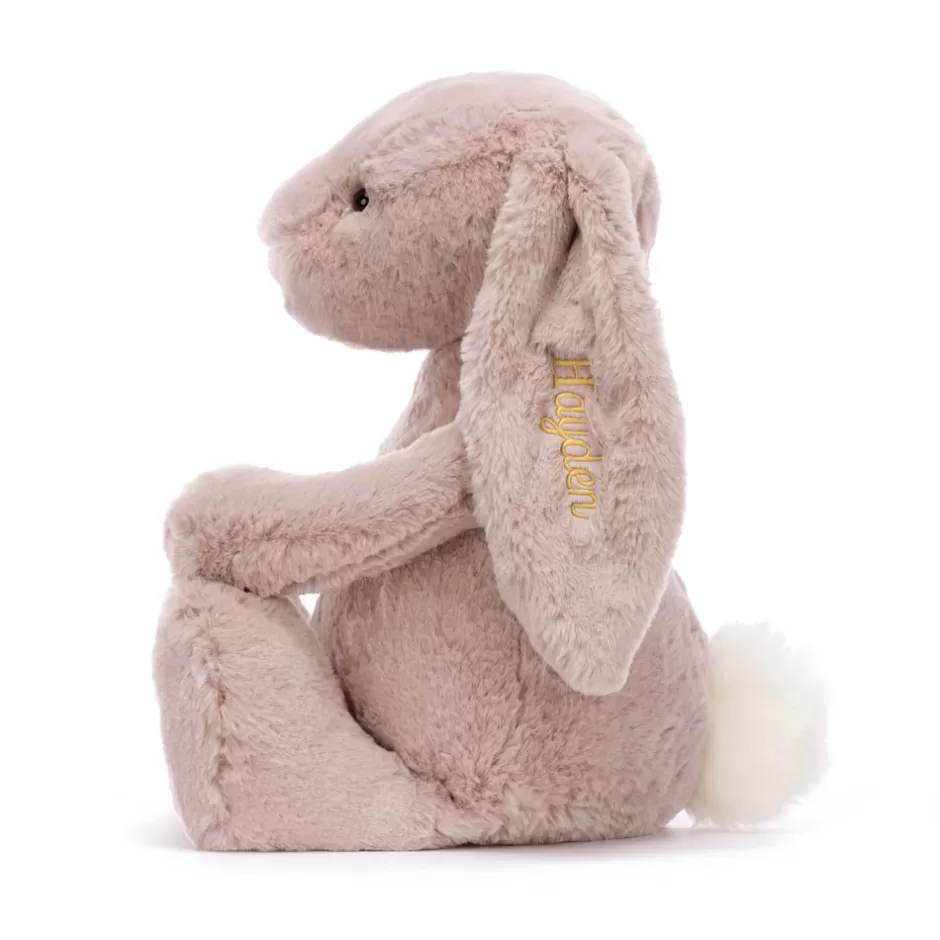 Jellycat Personalised Bunnies | Birthday Gifts<Personalised Bashful Luxe Bunny Rosa Huge