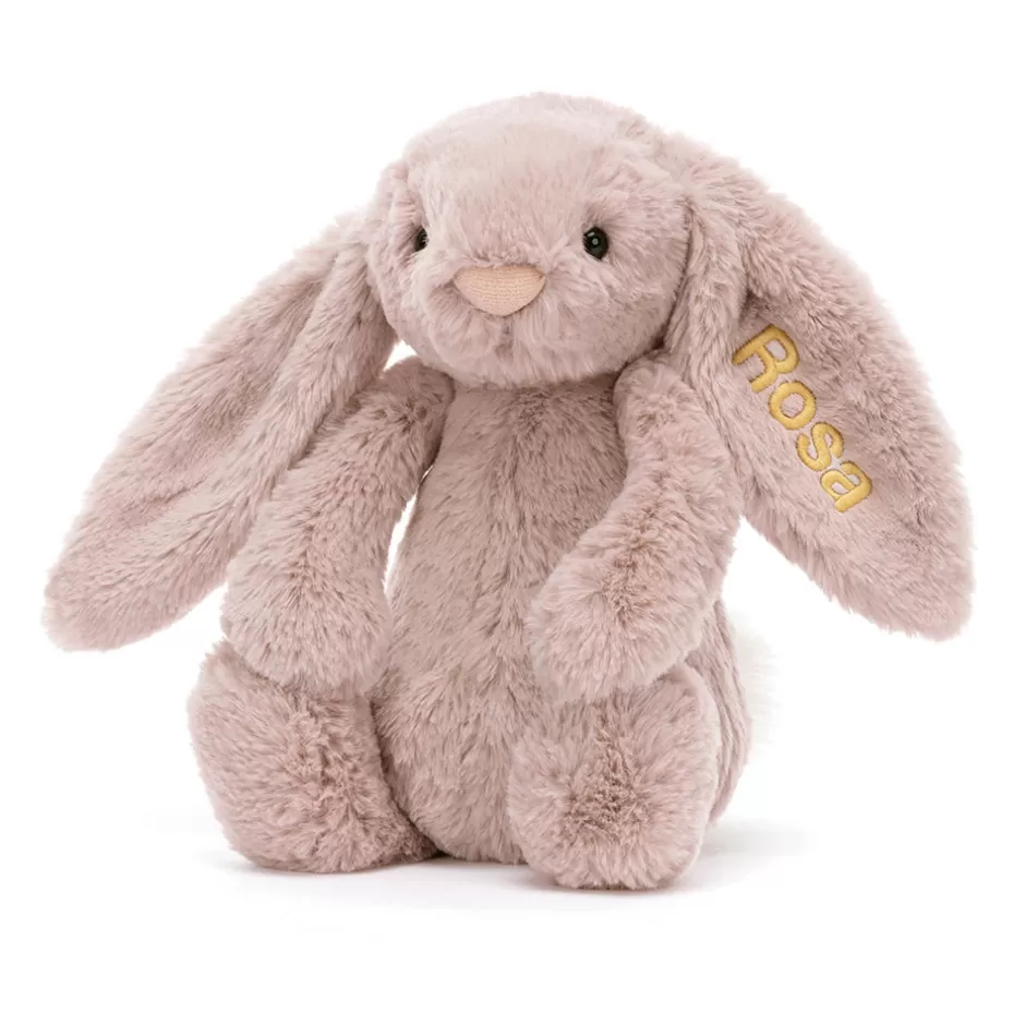 Jellycat Personalised Bunnies | Birthday Gifts<Personalised Bashful Luxe Bunny Rosa Medium