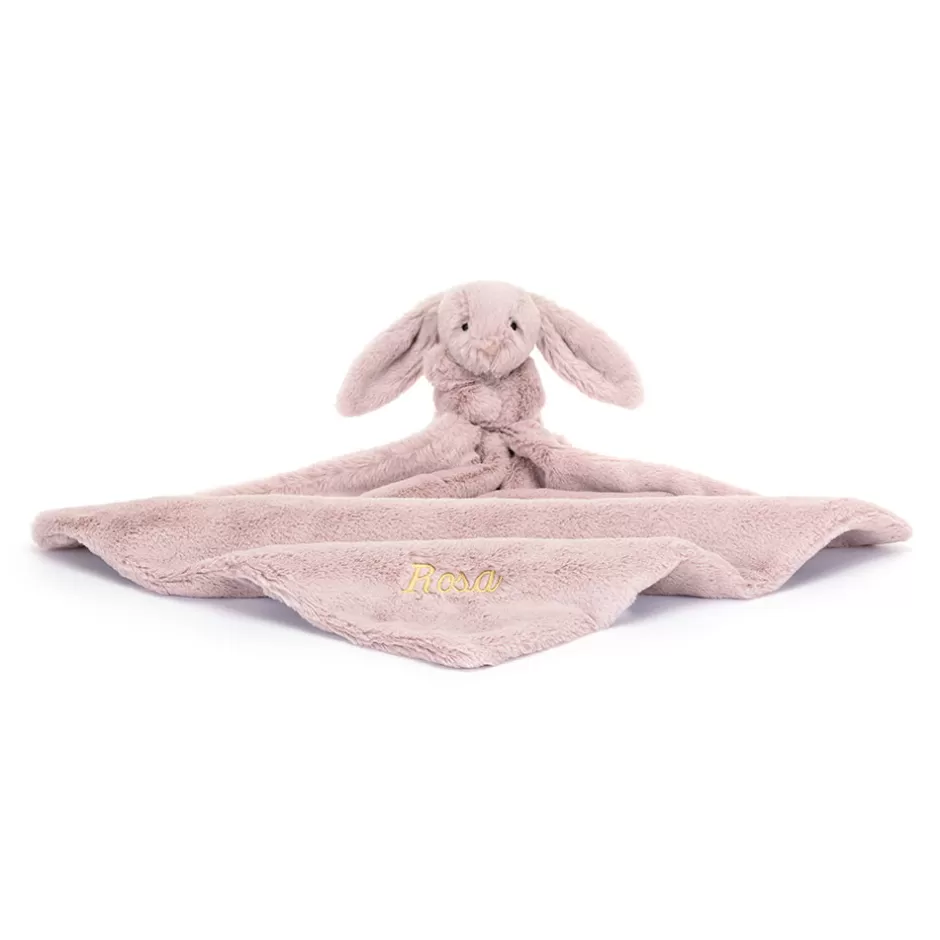 Jellycat Blankets, Comforters & Soothers | Personalised Baby<Personalised Bashful Luxe Bunny Rosa Soother