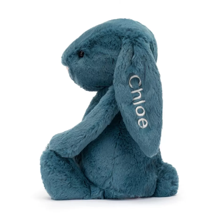 Jellycat Personalised Bunnies | Bashful Bunnies<Personalised Bashful Mineral Blue Bunny Medium