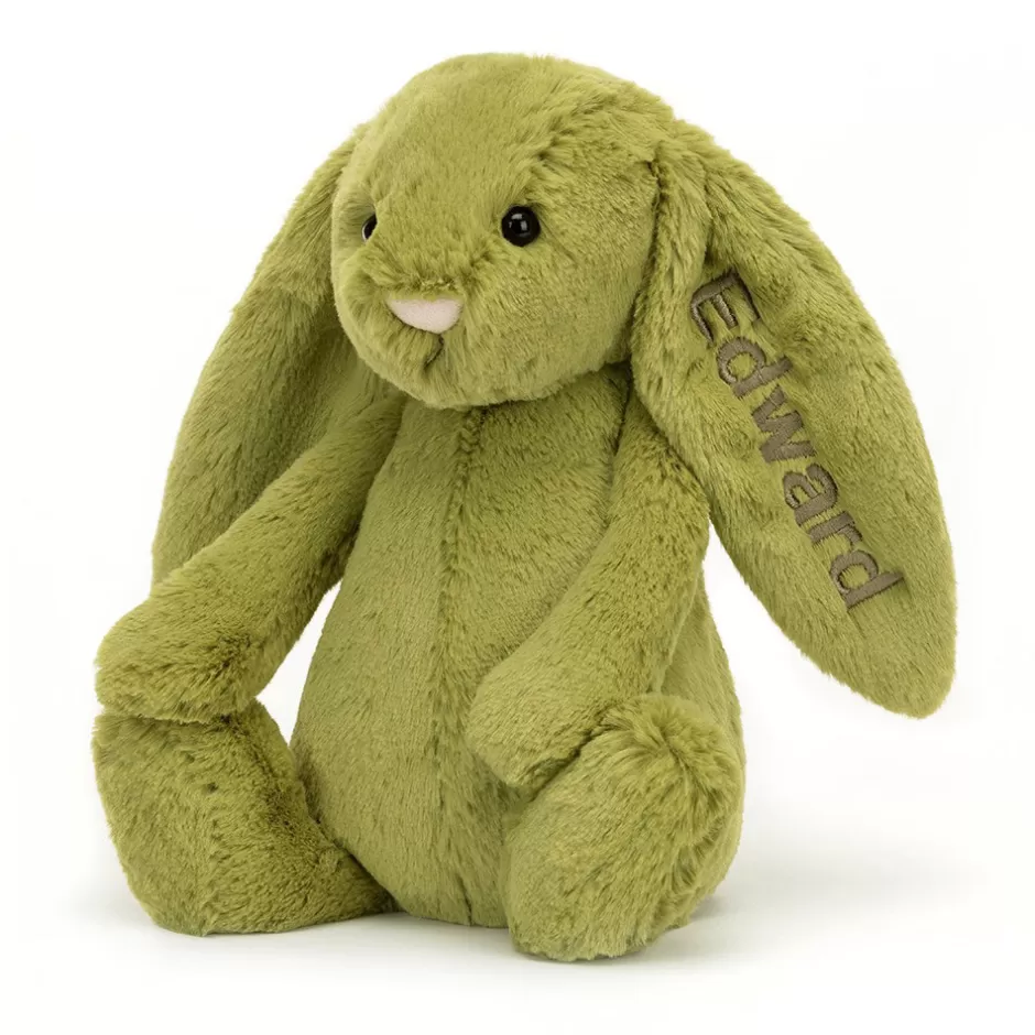 Jellycat Personalised Bunnies | Bashful Bunnies<Personalised Bashful Moss Bunny Medium