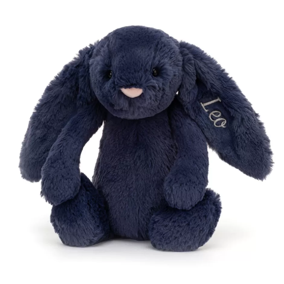 Jellycat Personalised Bunnies | Bashful Bunnies<Personalised Bashful Navy Bunny Medium