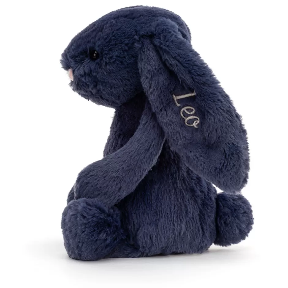 Jellycat Personalised Bunnies | Bashful Bunnies<Personalised Bashful Navy Bunny Medium