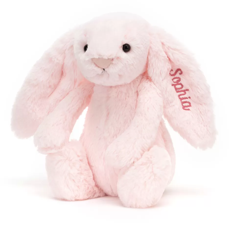 Jellycat Personalised Bunnies | Birthday Gifts<Personalised Bashful Pink Bunny Medium