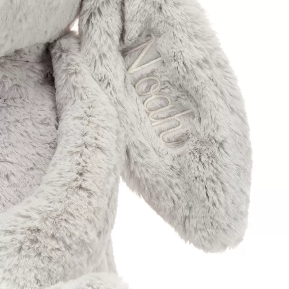 Jellycat Personalised Baby | Personalised Bunnies<Personalised Bashful Silver Bunny Huge