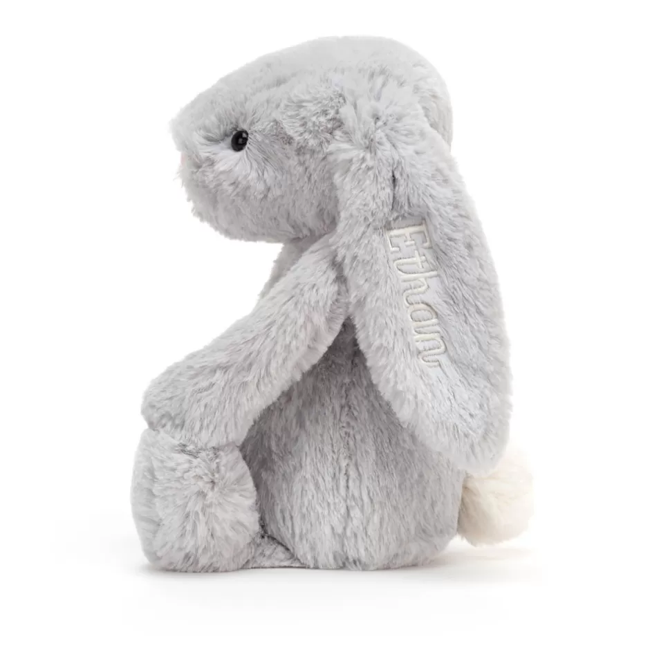 Jellycat Personalised Baby | Personalised Bunnies<Personalised Bashful Silver Bunny Medium