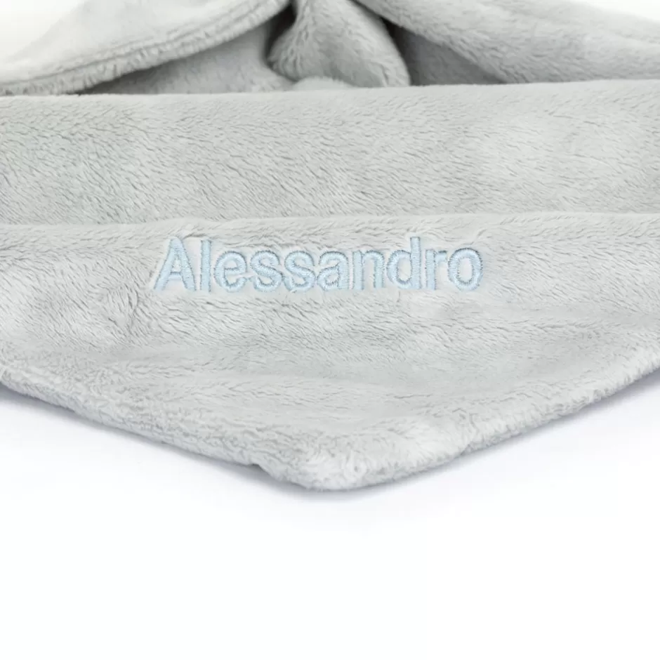 Jellycat Blankets, Comforters & Soothers | Personalised Baby<Personalised Bashful Silver Bunny Soother