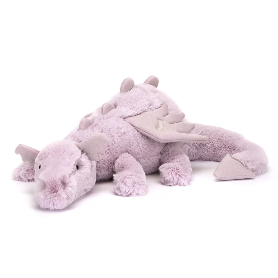 Jellycat Personalised Dragons | Birthday Gifts<Personalised Lavender Dragon Huge