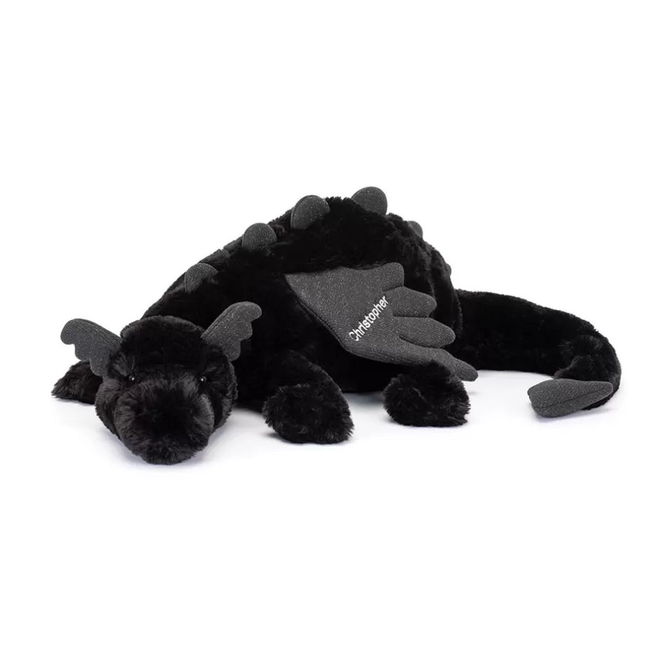 Jellycat Personalised Dragons | Personalised Gifts<Personalised Onyx Dragon Huge