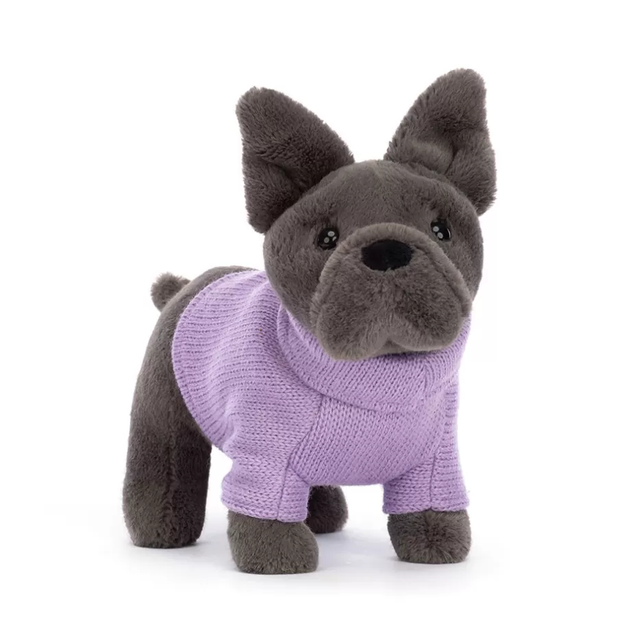 Jellycat Dogs & Puppies | Pets<Sweater French Bulldog Purple