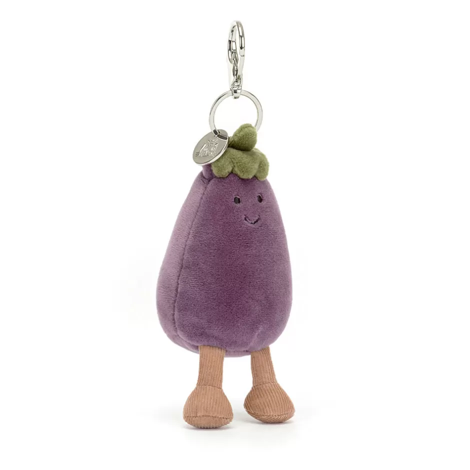 Jellycat Amuseables Food & Drink | Bag Charms<Vivacious Vegetable Aubergine Bag Charm