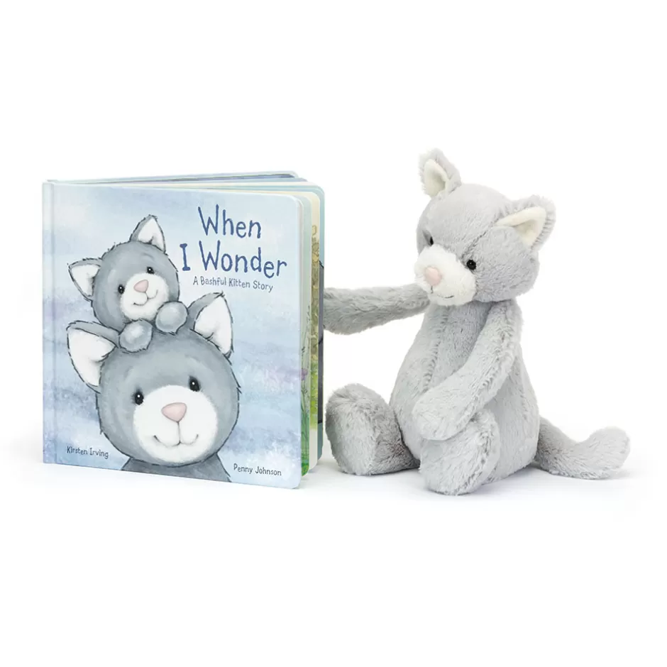 Jellycat Book & Toy Sets<When I Wonder Book And Bashful Grey Kitty Medium